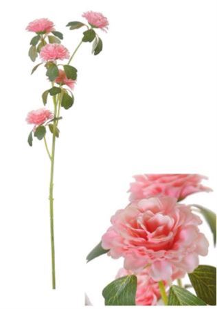 Artificial Camellia Pink 70cm (Pack of 4)