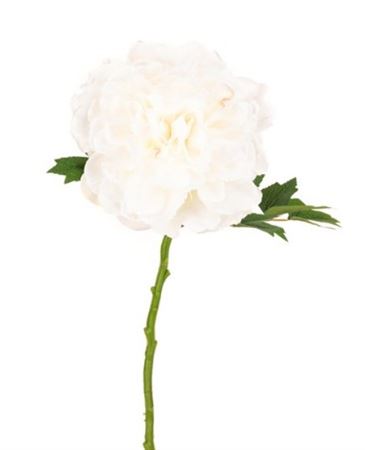 Artificial Blush Peony White 62cm