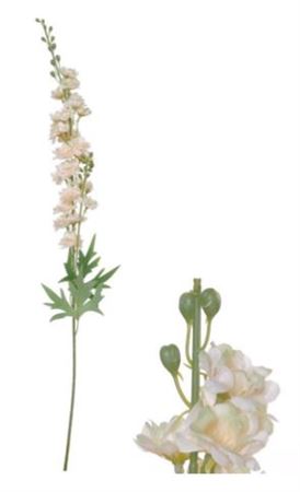 Artificial Delphinium Off White 80cm