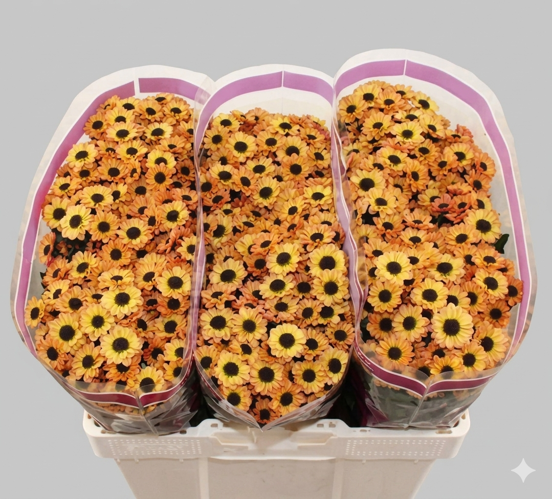 Farm Fresh Santini Yin Yang Golden (Bunch of 25 stems, Length 55cm)