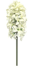 Artificial Hyacinth Bundle White X3 40cm