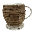 Planter Jasmine Cup White Wash 18cm