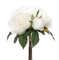 Artificial Peony Bundle White