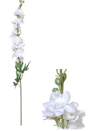 Artificial Delphinium White 80cm