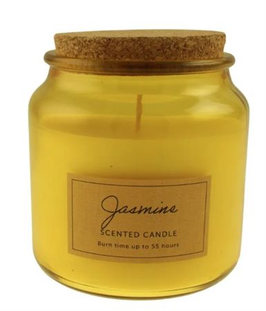 Jar Candle With Cork Lid Jasmine