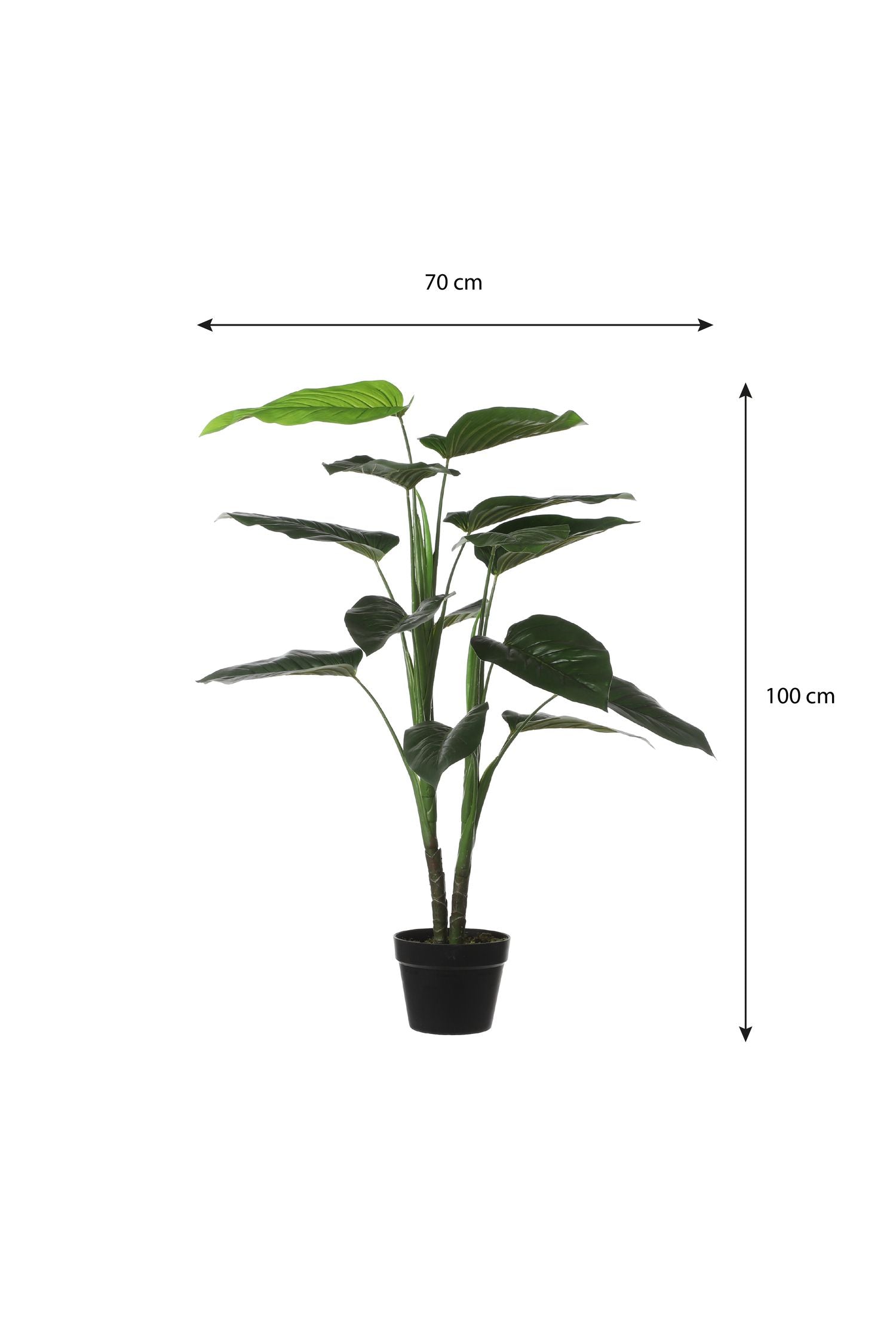Artificial Philodendron In Pot Green 100x70cm