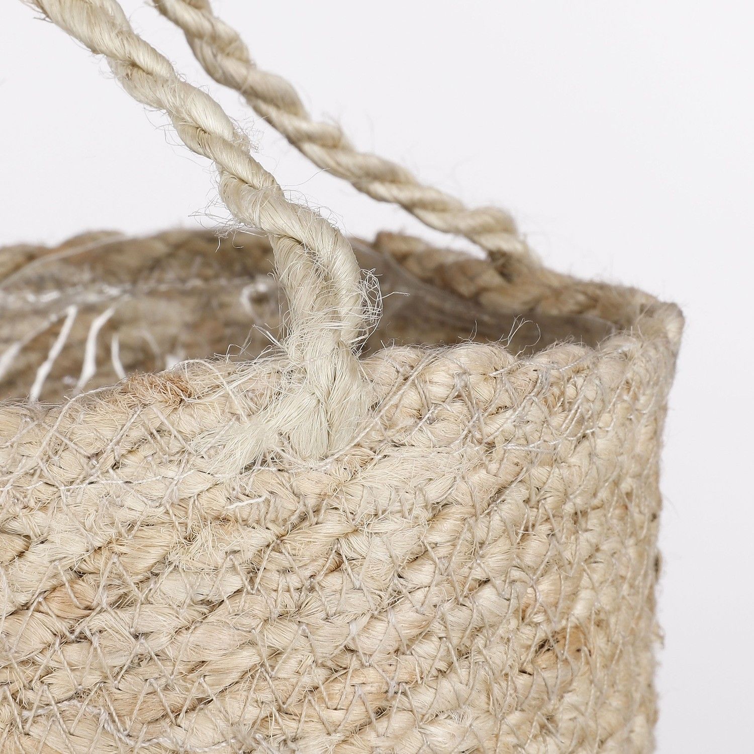 Basket Hanging Atlantic Cream Set Of 2