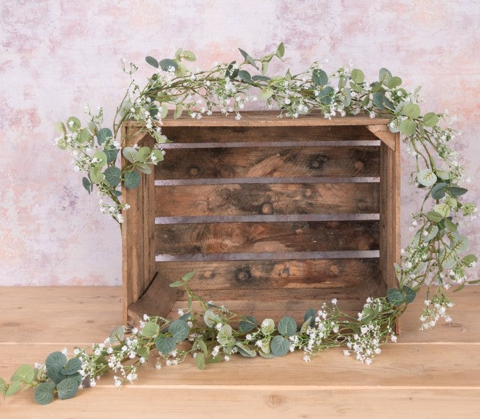 Artificial Garland Gypso Eucalyptus 180cm